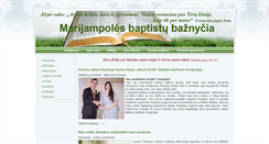Desktop Screenshot of marijampolesbaptistai.lt