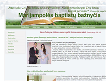 Tablet Screenshot of marijampolesbaptistai.lt